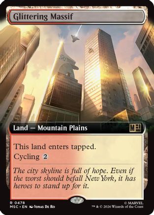 Glittering Massif (Extended Art) |  (478) [Commander: Marvel Super Heroes]