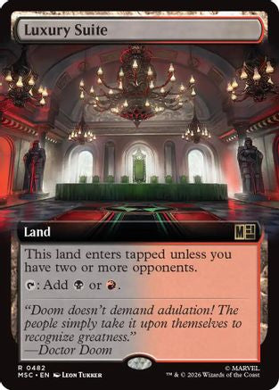 Luxury Suite (Extended Art) |  Foil (482) [Commander: Marvel Super Heroes]