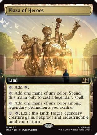 Plaza of Heroes (Extended Art) |  (483) [Commander: Marvel Super Heroes]