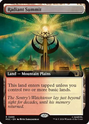 Radiant Summit (Extended Art) |  (486) [Commander: Marvel Super Heroes]
