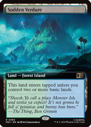 Sodden Verdure (Extended Art) |  (494) [Commander: Marvel Super Heroes]