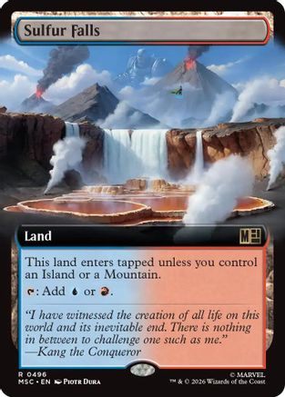 Sulfur Falls (Extended Art) |  Foil (496) [Commander: Marvel Super Heroes]