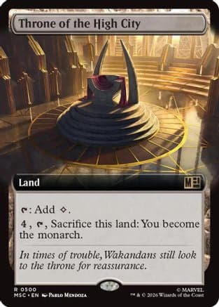 Throne of the High City (Extended Art) |  Foil (500) [Commander: Marvel Super Heroes]