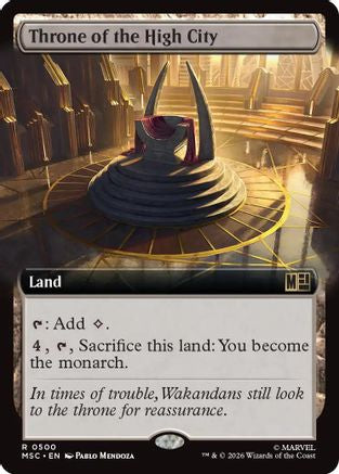 Throne of the High City (Extended Art) |  (500) [Commander: Marvel Super Heroes]
