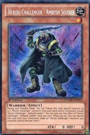Heroic Challenger - Ambush Soldier [NUMH-EN010] Secret Rare