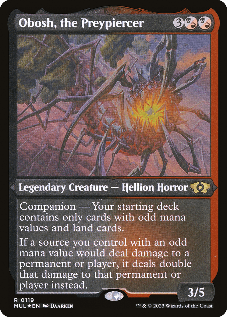 Obosh, the Preypiercer (Foil Etched) |  Foil (119) [Multiverse Legends]
