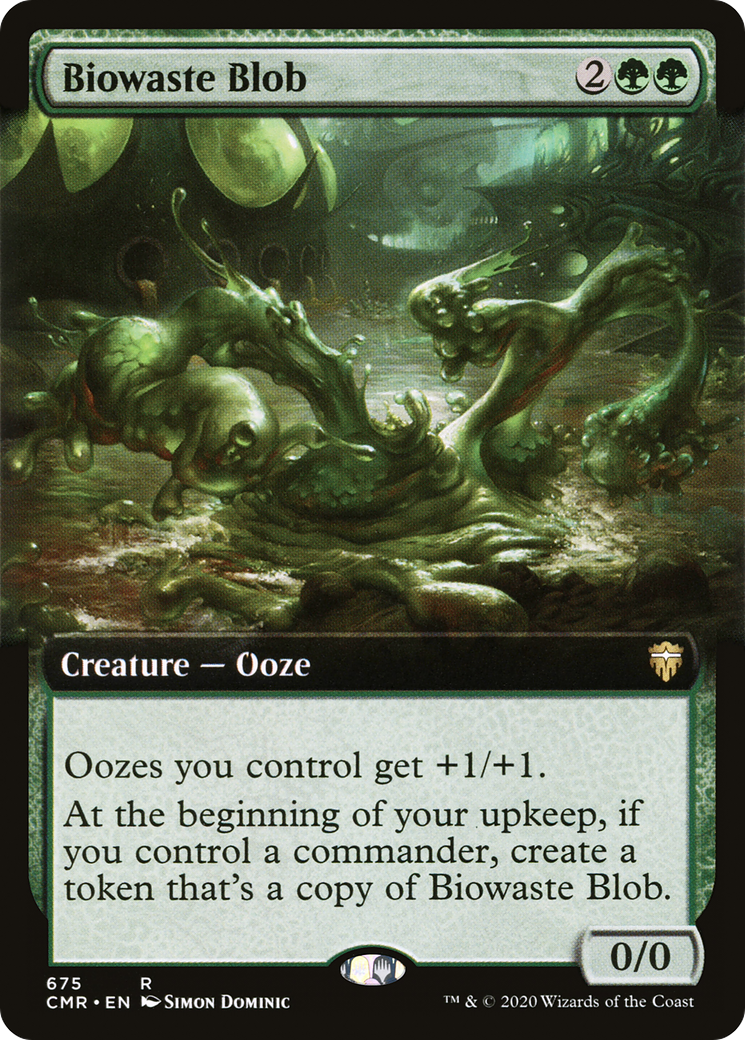 Biowaste Blob (Extended Art) [Commander Legends] Foil