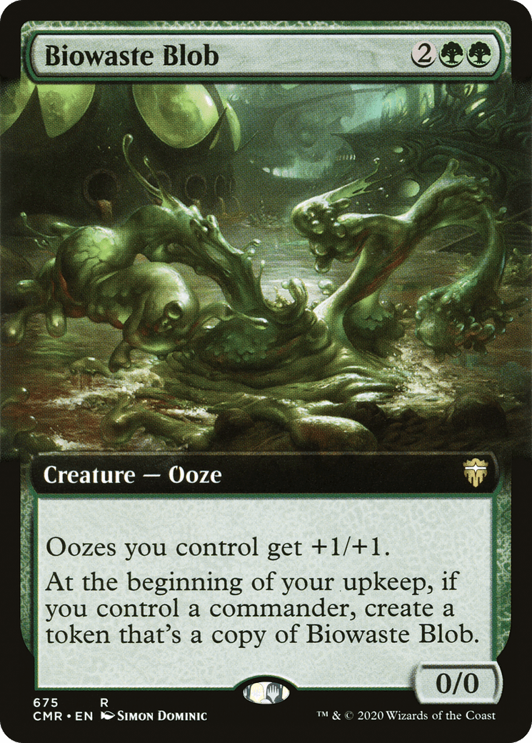 Biowaste Blob (Extended Art) [Commander Legends] Foil