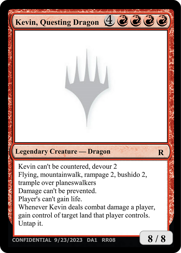 Kevin, Questing Dragon (DA1-RR08A) - Unknown Event