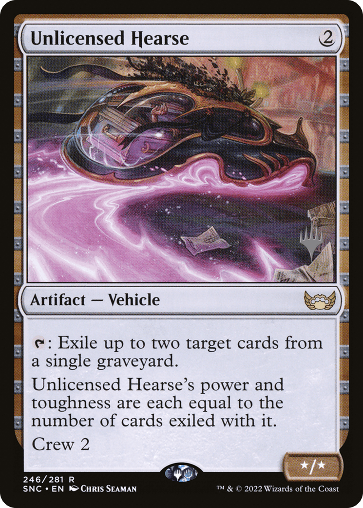 Unlicensed Hearse (Promo Pack) [Streets of New Capenna Promos] Foil