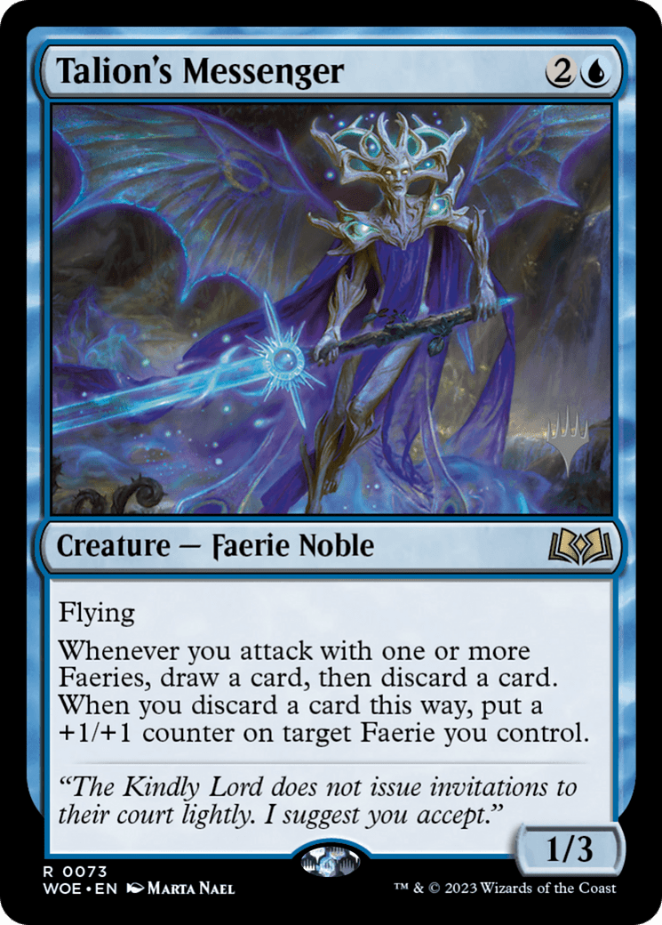 Talion's Messenger (Promo Pack) [Wilds of Eldraine Promos] Foil