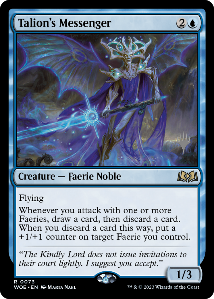 Talion's Messenger (Promo Pack) [Wilds of Eldraine Promos] Foil