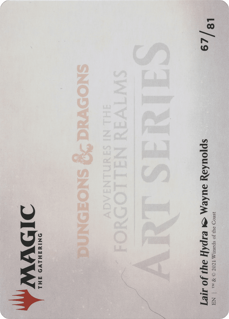 Lair of the Hydra // Lair of the Hydra (AAFR-067) - Adventures in the Forgotten Realms Art Series (Borderless)