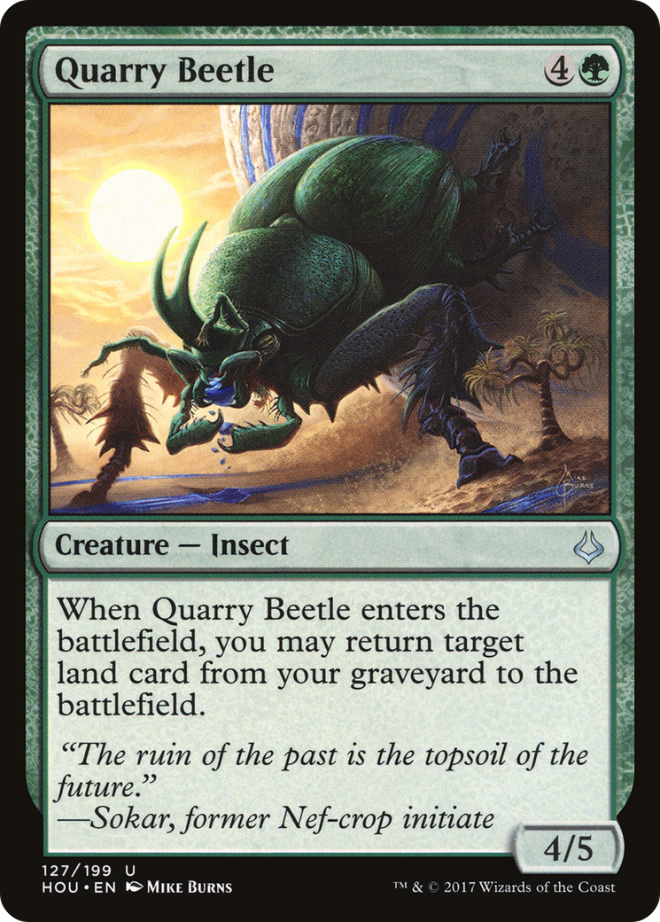 Quarry Beetle [Hour of Devastation] Foil