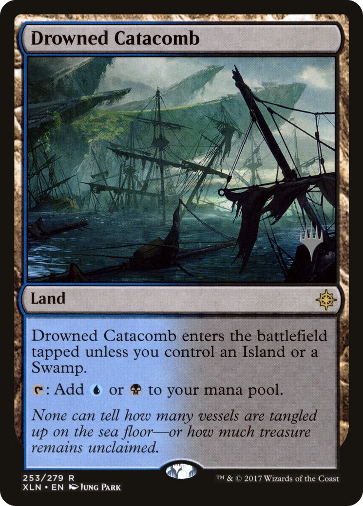 Drowned Catacomb (Promo Pack) [Ixalan Promos] Foil
