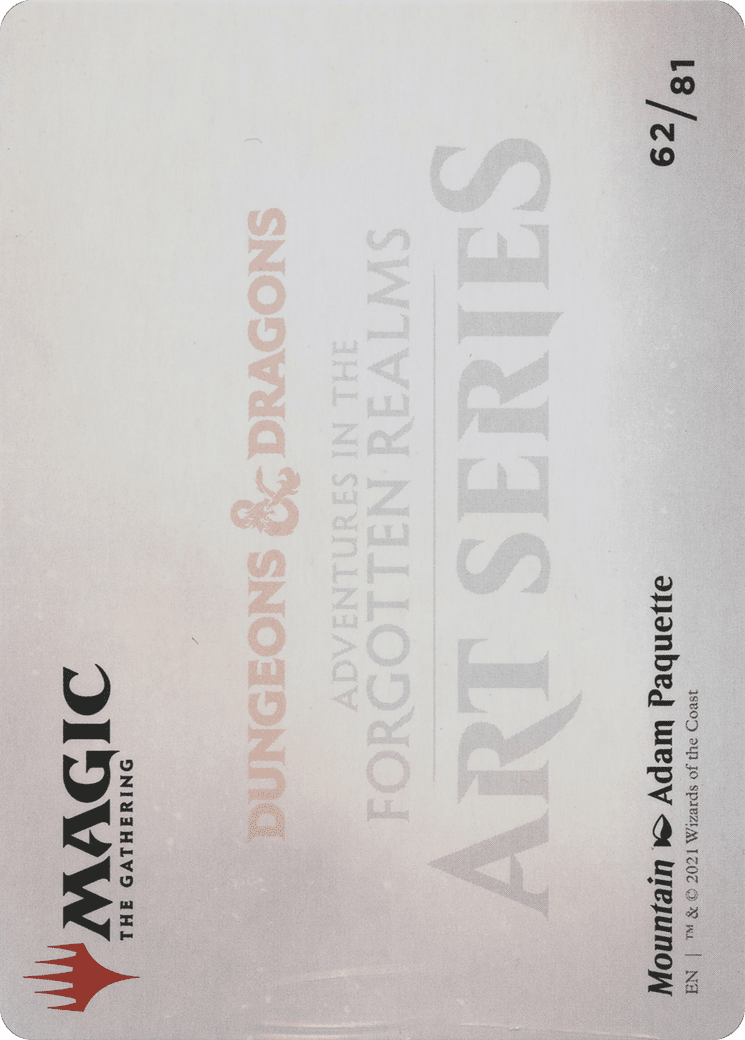 Mountain // Mountain (AAFR-062) - Adventures in the Forgotten Realms Art Series (Borderless)