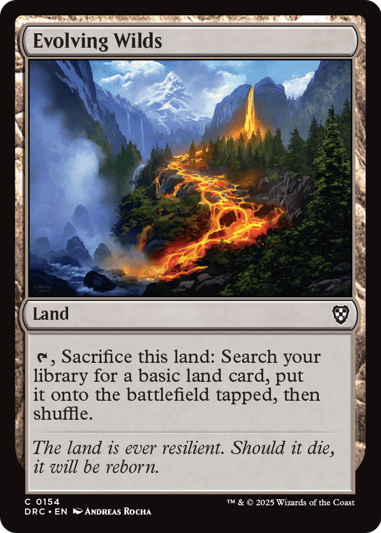 Evolving Wilds (0154) (-154) [Commander: Aetherdrift]