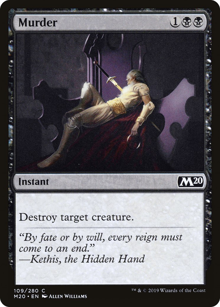 Murder [Core Set 2020] Foil