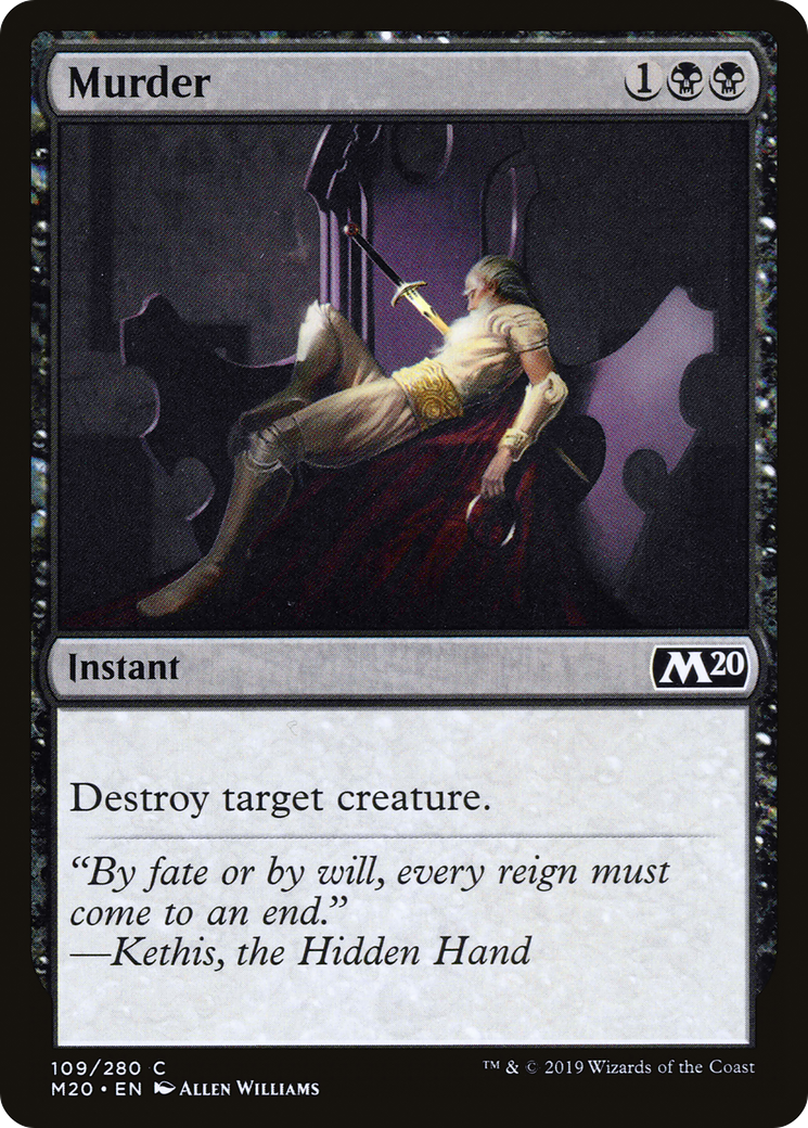 Murder [Core Set 2020] Foil