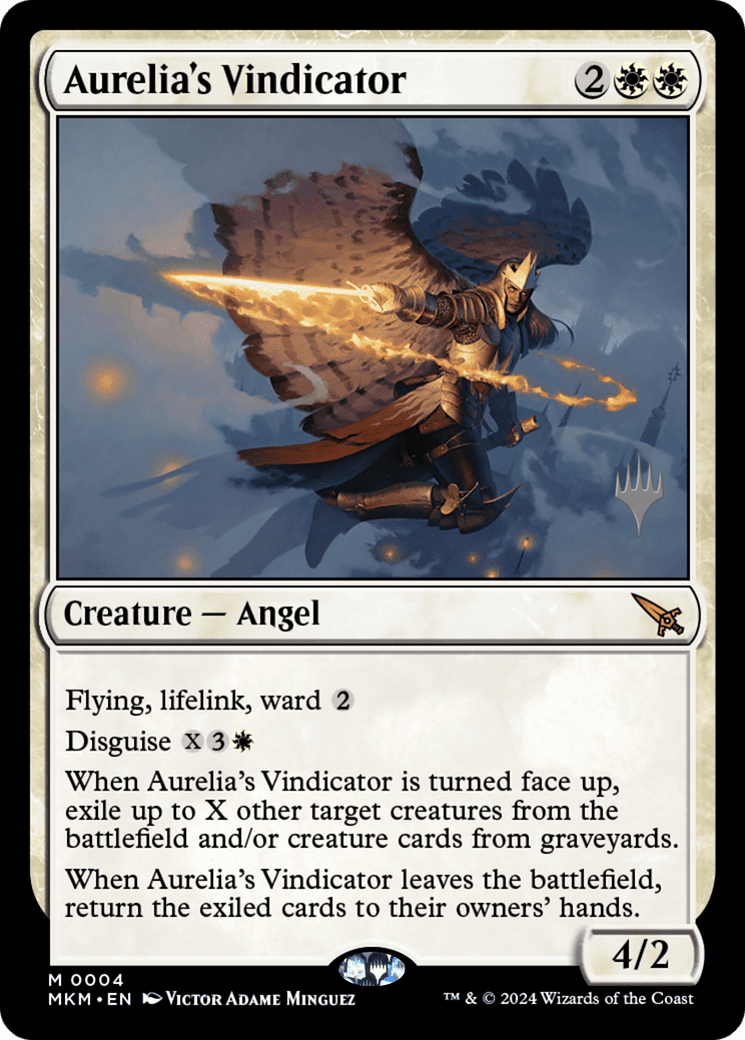 Aurelia's Vindicator (Promo Pack) [Murders at Karlov Manor Promos] Foil
