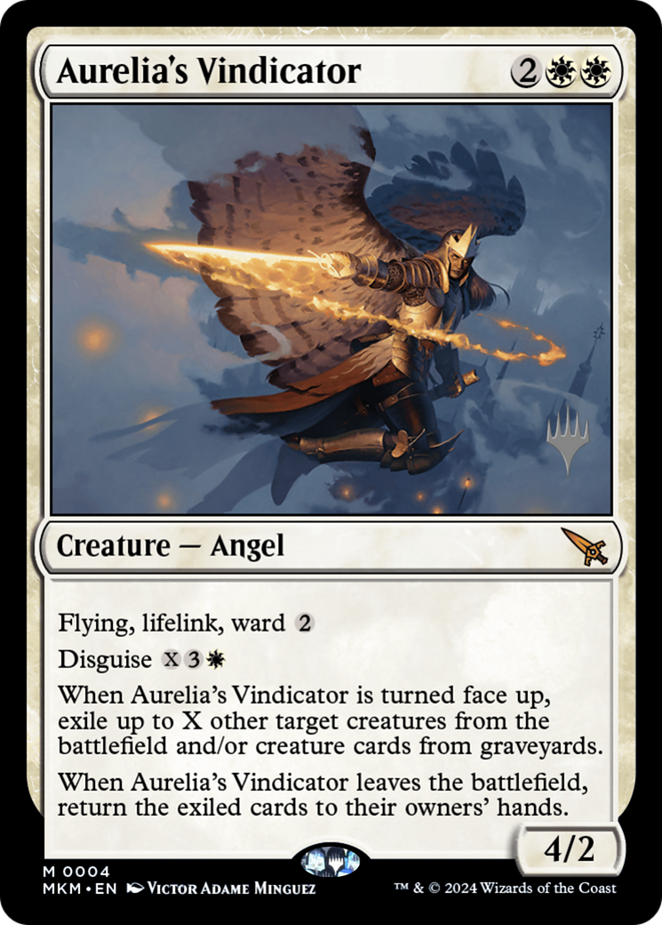 Aurelia's Vindicator (Promo Pack) [Murders at Karlov Manor Promos] Foil