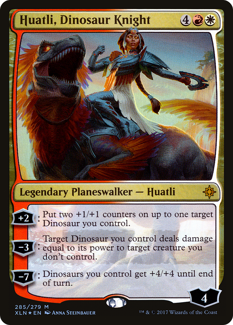 Huatli, Dinosaur Knight (285) [Ixalan]