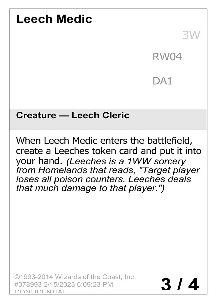 Leech Medic (DA1-RW04) - Unknown Event