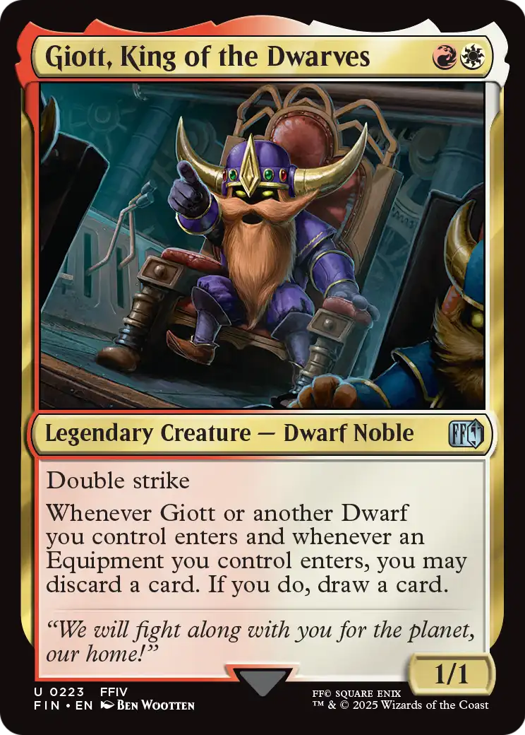 Giott, King of the Dwarves (223) [FINAL FANTASY]  Foil