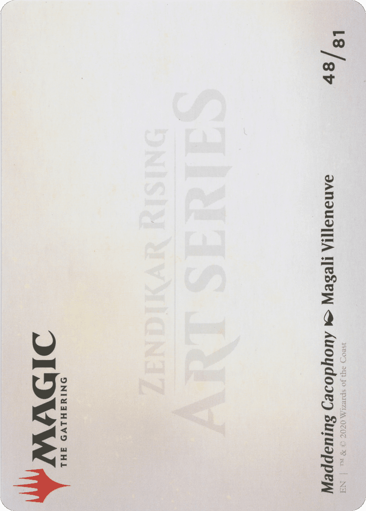 Maddening Cacophony // Maddening Cacophony (AZNR-048) - Zendikar Rising Art Series (Borderless) Foil