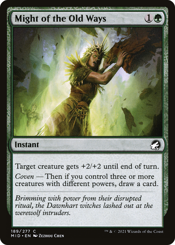 Might of the Old Ways [Innistrad: Midnight Hunt] Foil
