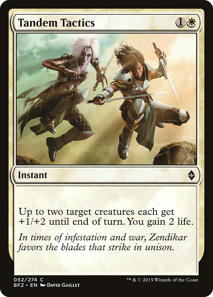 Tandem Tactics [Battle for Zendikar] Foil