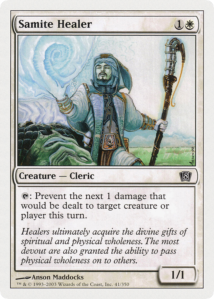 Samite Healer [Eighth Edition] Foil