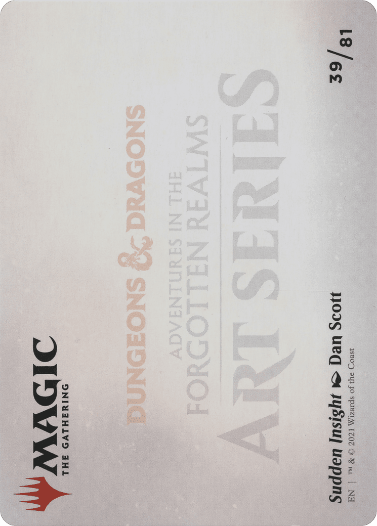Sudden Insight // Sudden Insight (AAFR-039) - Adventures in the Forgotten Realms Art Series (Borderless)
