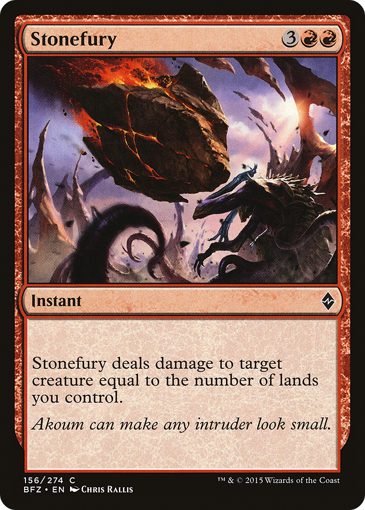 Stonefury [Battle for Zendikar] Foil