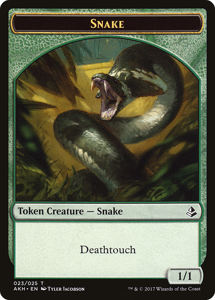 Snake (023) [Amonkhet Tokens]  Foil