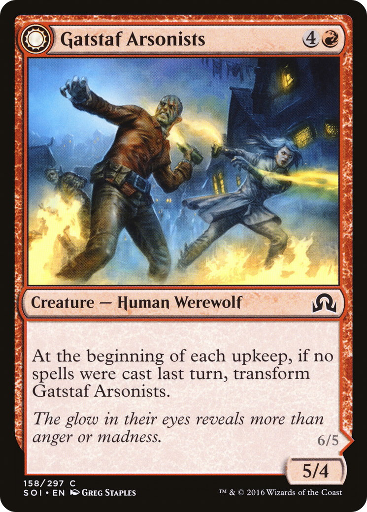 Gatstaf Arsonists // Gatstaf Ravagers [Shadows over Innistrad] Foil