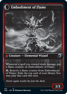 Flame Channeler // Embodiment of Flame [Innistrad: Double Feature] Foil