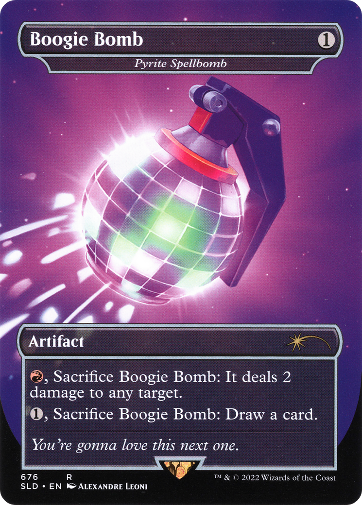 Pyrite Spellbomb - Boogie Bomb (Borderless) [Secret Lair Drop Promos] Foil