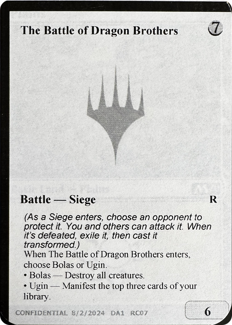 The Battle of Dragon Brothers // Fate Reforged (DA1-RC07B) - Unknown Event