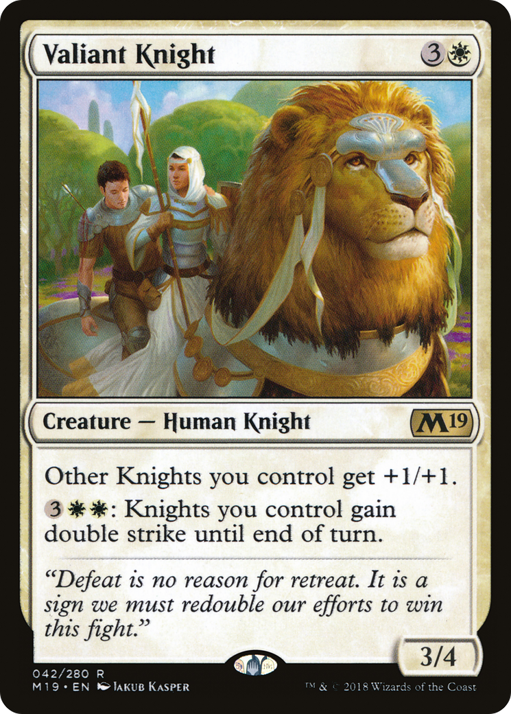 Valiant Knight [Core Set 2019] Foil