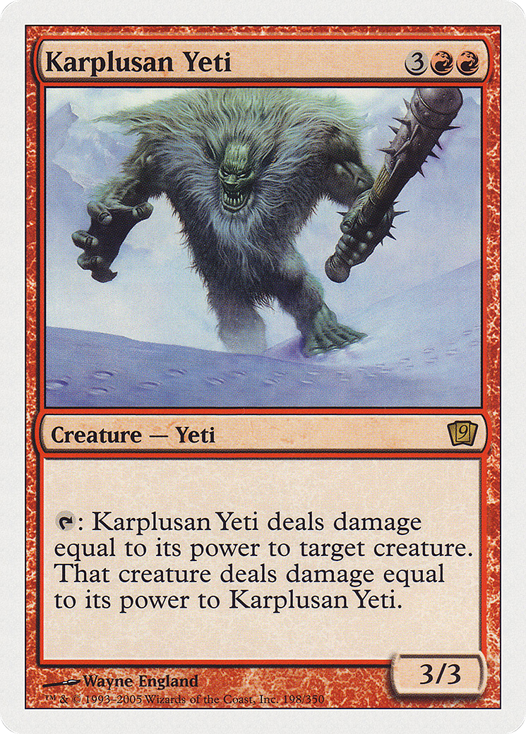 Karplusan Yeti [Ninth Edition] Foil