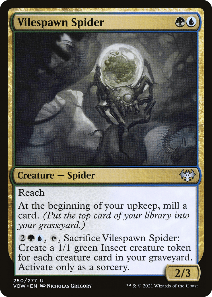 Vilespawn Spider [Innistrad: Crimson Vow] Foil