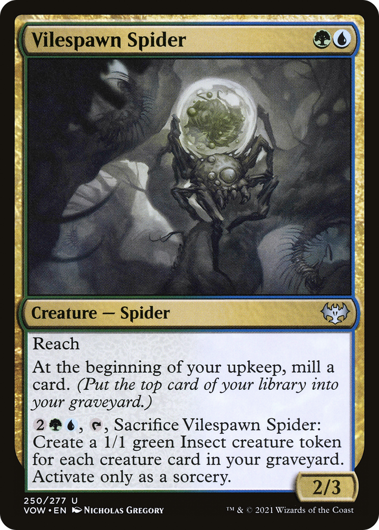 Vilespawn Spider [Innistrad: Crimson Vow] Foil