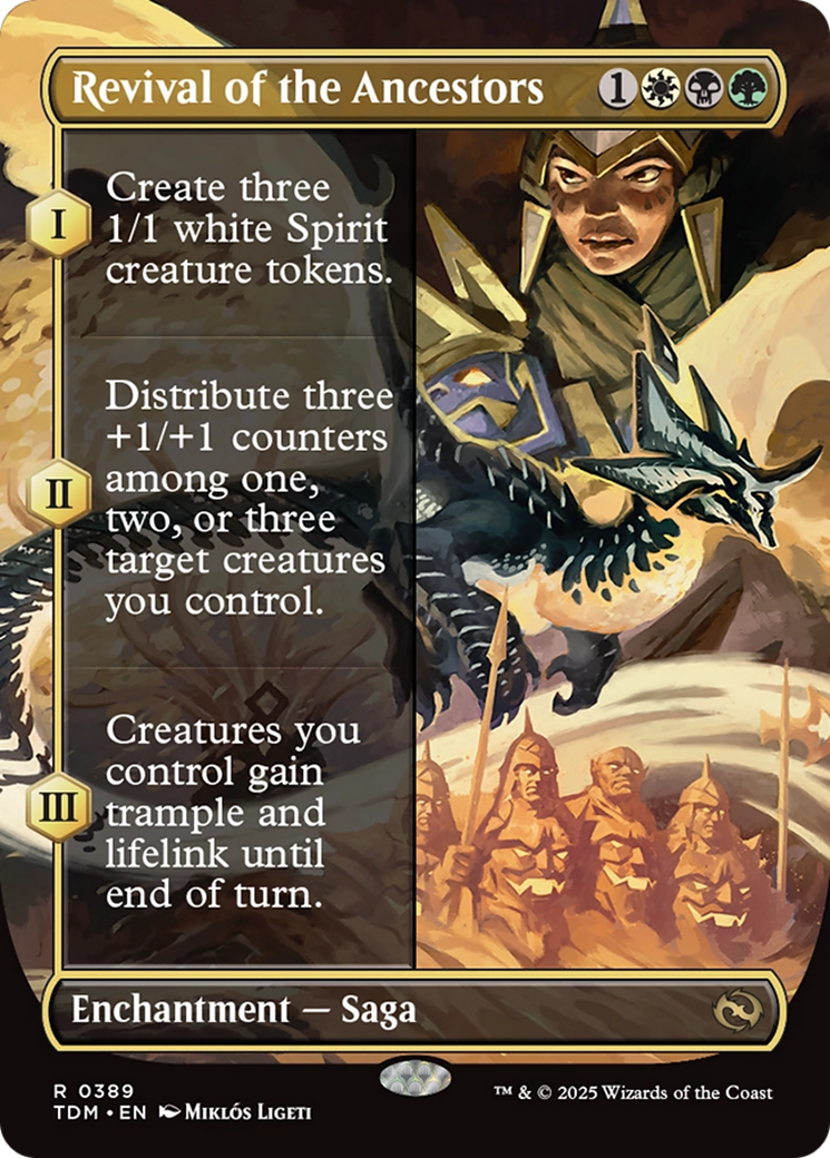 Revival of the Ancestors (Borderless) (389) [Tarkir: Dragonstorm]  Foil