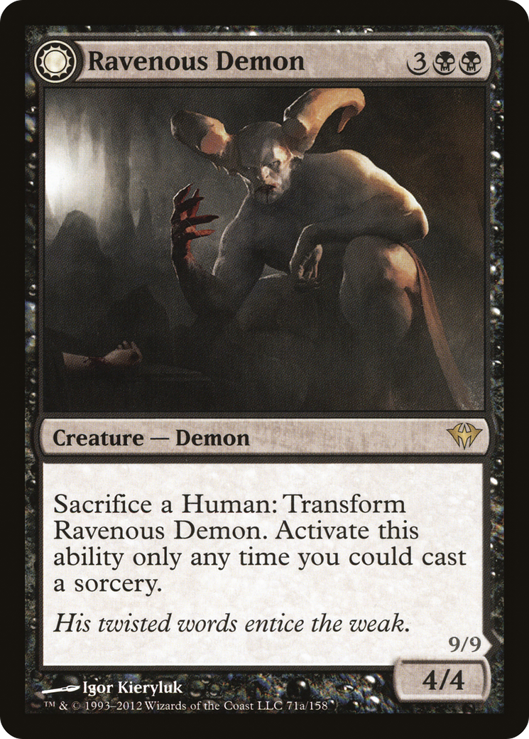Ravenous Demon // Archdemon of Greed [Dark Ascension] Foil