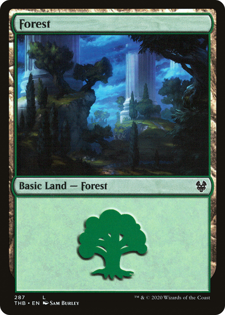 Forest (287) [Theros Beyond Death] Foil