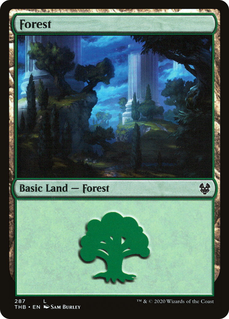 Forest (287) [Theros Beyond Death] Foil