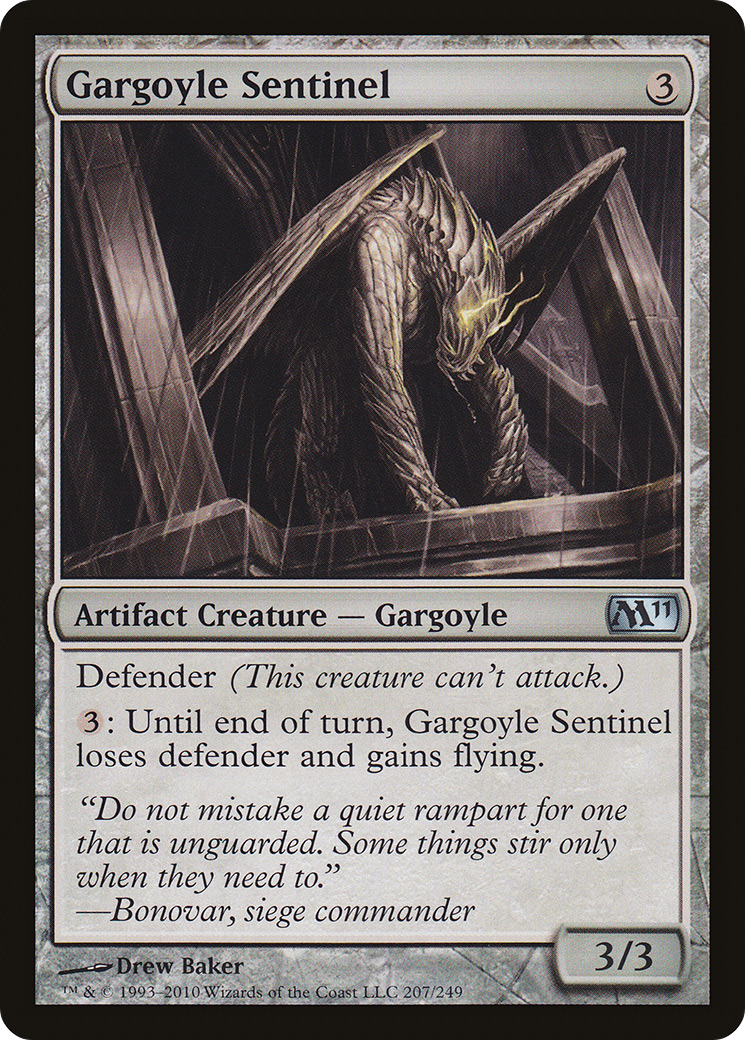 Gargoyle Sentinel [Magic 2011] Foil