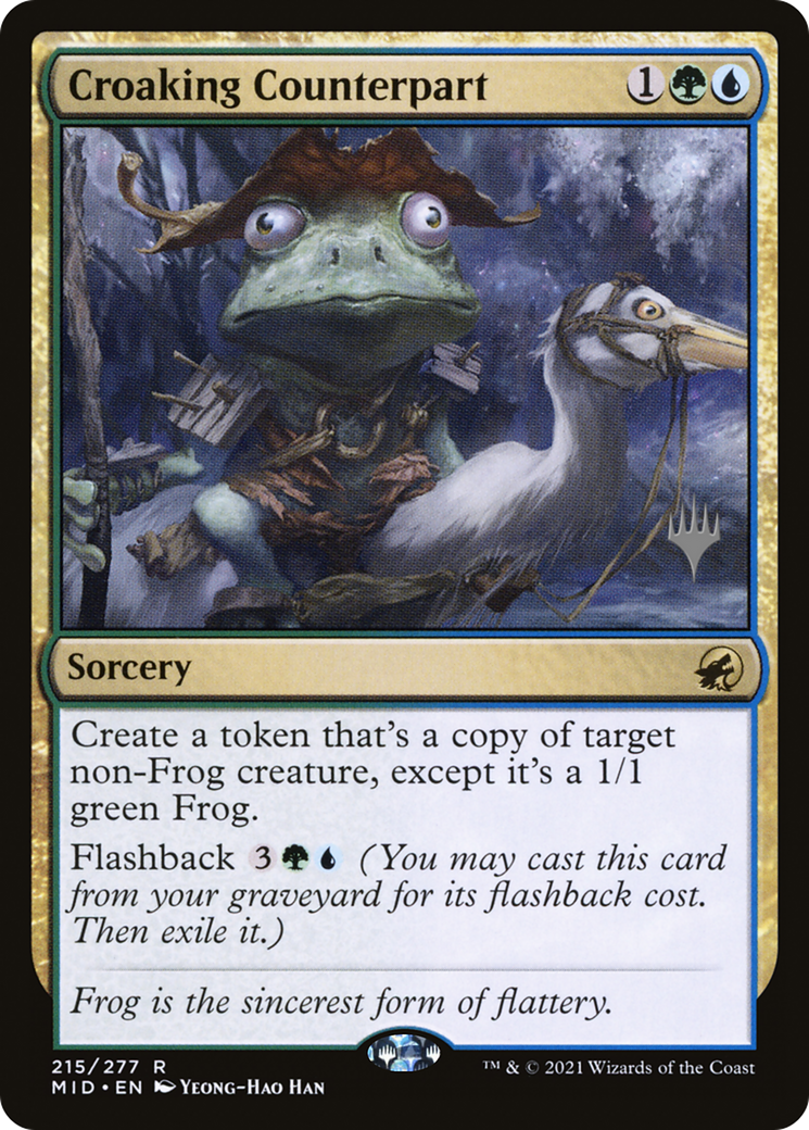 Croaking Counterpart (Promo Pack) [Innistrad: Midnight Hunt Promos] Foil