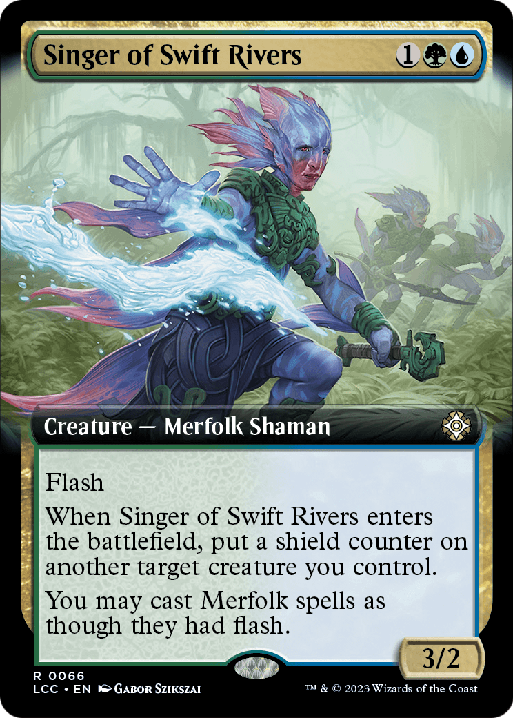 Singer of Swift Rivers (Extended Art) [The Lost Caverns of Ixalan Commander] Foil